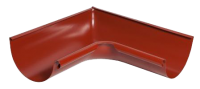Угол желоба внутренний 90 гр, сталь, d-125 мм, красный, Aquasystem